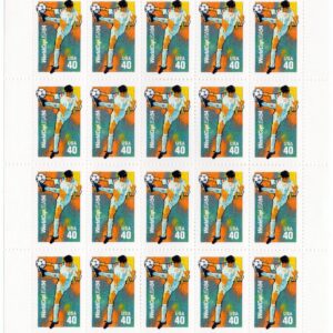 Scott #2835 World Cup Soccer 40c Sheet of 20 Stamps - MNH