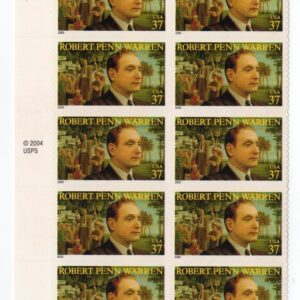 Scott #3904 Robert Penn Warren Plate Block of 10 Stamps - MNH Left