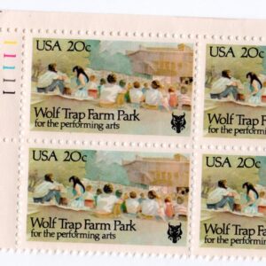Scott #2018 Wolf Trap Farm Park Plate Block of 4 Stamps - MNH P#11111 UL