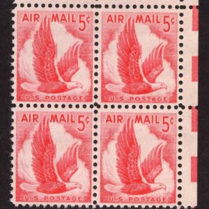 Scott #c50 Eagle in Flight Corner Block of 4 Stamps - MNH