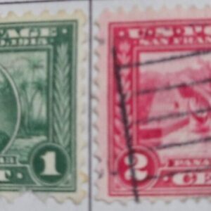 Scott 1914-15 Panama-Pacific Exposition Issue #401 & 402 used