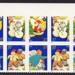 Scott #3956b (3953-56) Holiday Cookies Plate Block of 10 Stamps - MNH Top