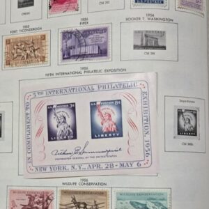 Scott Commemorative 1955-57 mix of 17 Mint and used
