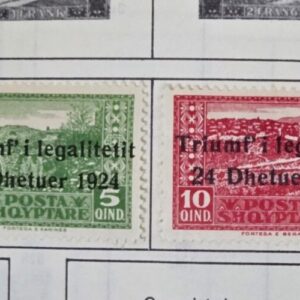 Stamp Albania 1924 #165-168 MH