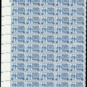 Scott #963 Youth Month Sheet of 50 Stamps - MNH P#23867 UL