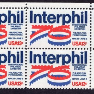 Scott #1632 Interphil Zip Block of 4 Stamps - MNH