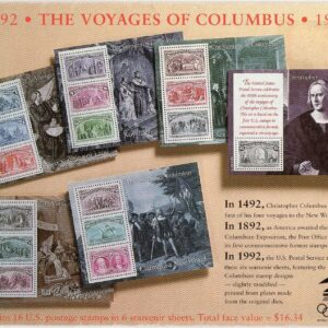 Scott #2629a Set of Six Columbus Stamp Sheets in Original Envelope - PC#5