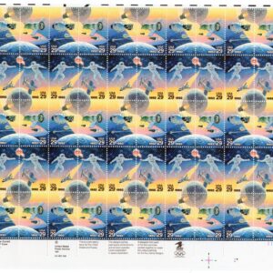 Scott #2634a (2631-2634) Space Accomplishments Sheet of 50 Stamps with flaw BMSF