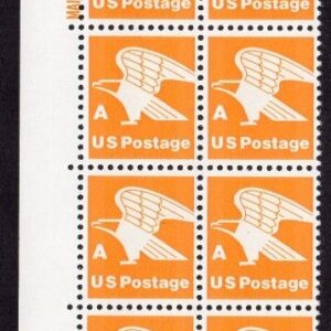 Scott #1735 Eagle A Rate Plate Block of 20 Stamps - MNH P#35771 LL