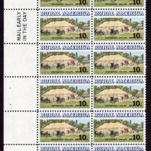 Scott #1505 Rural America Plate Block of 20 Stamps - MNH P#35508 UL