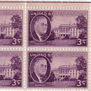 Scott #932 FDR Plate Block of 4 Stamps - MNH P#23293