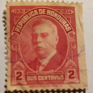 Stamp Latin America Honduras 1931 Manuel Bonilla Scott 299 A41