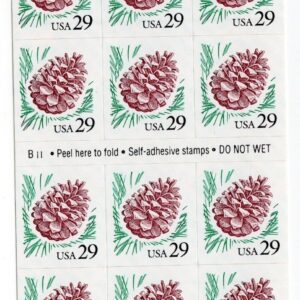 Scott #2491a Pine Cone Booklet of 18 Stamps - MNH P#B11