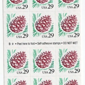 Scott #2491a Pine Cone Booklet of 18 Stamps - MNH P#B9