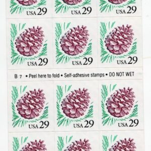 Scott #2491a Pine Cone Booklet of 18 Stamps - MNH P#B7