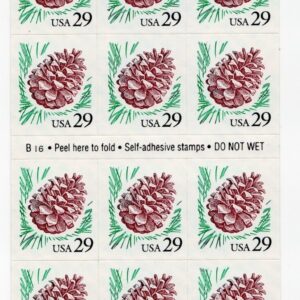 Scott #2491a Pine Cone Booklet of 18 Stamps - MNH P#B16