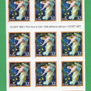 Scott #3012a Midnight Angel Booklet of 20 Stamps - MNH P#B3333