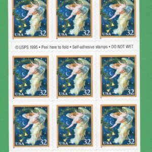 Scott #3012a Midnight Angel Booklet of 20 Stamps - MNH P#B2222
