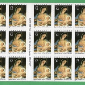 Scott #3112a MADONNA & CHILD (Matteis) Booklet of 20 Stamps - MNH P#5656-2