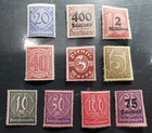 Stamp Europe Germany Official Stamp Issues of the Republic - set of 10
