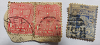 Stamp Australia New South Wales 1897 1p Seal & 2p Victoria