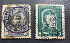 Stamp Latin America Chile Bernardo O' Higgins 1915 & 1952