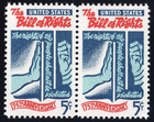 Scott #1312 Bill of Rights Horizontal Pair of Stamps - MNH