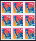 Scott #2599a Statue of Liberty Booklet Pane of 9 29¢ Stamps - MNH
