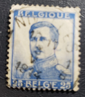 Stamp Europe Belgium 1912 King Albert I A45 sc 105 25c