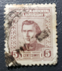 Stamp Latin America Uruguay Antigas 1939 A138 #497 dull brown