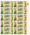 Scott #1945a (1942-45) 20¢ Desert Life (Cactus) Sheet of 40 Stamps - MNH