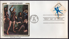 Scott #1752 (1752a) USA Dance (04/26/78) Colorano Silk FDC New York NY