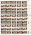 Scott #1551 Currier and Ives Sleigh Ride Sheet of 50 Stamps - MNH