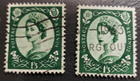 Stamp Europe Great Britain "Queen Elizabeth II" 1953 set of 3