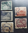 Stamp Europe Poland 1919 "Peace" "Polish Cavalryman" "Agriculture" set