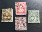 Stamp Europe Switzerland 1882 & 1899 "Numeral" A19 #69, 71-3