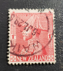 Stamp New Zealand 1926 "George V in Field Marshal's Uniform" A57 #184 1p