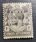 Stamp Asia Straits Settlement 1922 A21 King George V w/ overprint