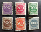 Stamp Europe Germany 1922 Numeral of Value 6 stamps MNH A35 229-234