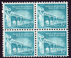 Scott #1031A Palace of Governors Santa Fe (Strip) Block of 4 Stamps - MNH