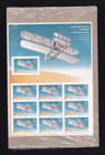 Scott #3783 FIRST FLIGHT (Wright Bros) Souvenir Sheet of 10 Stamps - Sealed Brn