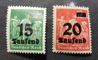 Stamp Europe Germany Farmers 1923 A29 #243 & 244