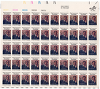Scott #1554 Paul Lawrence Dunbar Sheet of 50 Stamps - MNH UL