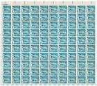 Scott #1031A Palace of Governors Santa Fe Sheet of 100 Stamps - MNH P#26642 (UL)