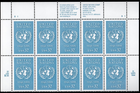 Scott #2974 United Nations Top Half Sheet of 10 Stamps - MNH