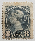 Stamp Canada 1893 "Queen Victoria" A24 #44 gray used