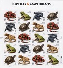 Scott #3818a (3814-3818) Reptiles and Amphibians Full Sheet of 20 Stamps - MNH