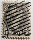 Stamp Canada Montreal and Ottawa Printings 1876 "Queen Victoria" A25 #38 5c used