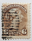 Stamp Canada Montreal and Ottawa Printings 1872 "Queen Victoria" A26 #39 ylw brn