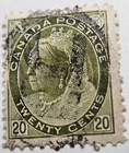 Stamp Canada 1898 "Queen Victoria" A32 #83 10c brown violet used